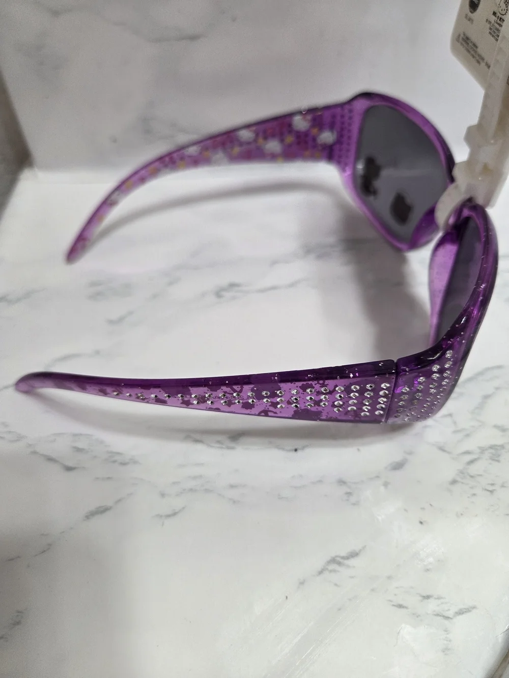 Sanrio Hello Kitty Purple Kids Sunglasses with Character Accents